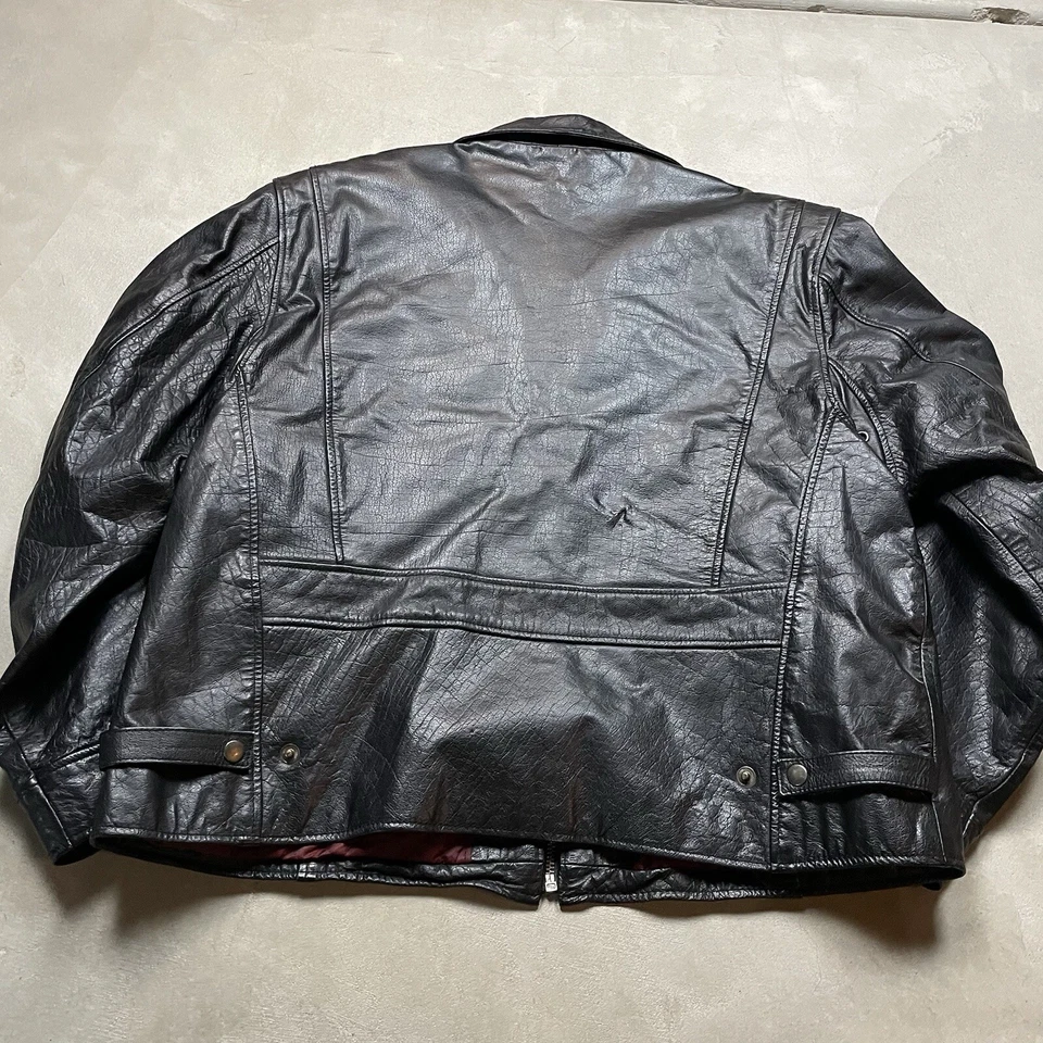 Wilsons Leather Jacket Thinsulate Vintage Y2K Lined Bomber XL Mens Motorcycle - Image 3 of 4