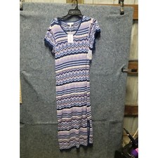 Jessic Simpson Trinity Sweater Dress Navy Peony Size L