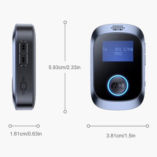 Audio Music Receiver Bluetooth-Compatible 5.4 Adapter with Mic for Car Speakers - Photo 8/11