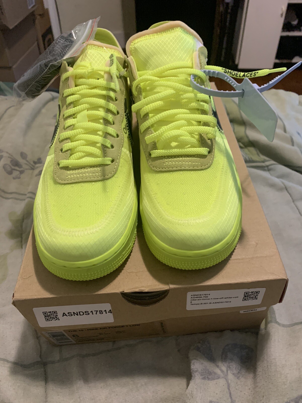 Interacción calidad Ventilación OFF WHITE X Nike Air Force 1 Low Volt Size Us 8 Ds Ship ASAP AO4606-700 |  eBay