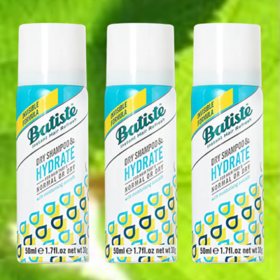 (59,93 /L) Batiste Trockenshampoo Hydrate 3x50ml °ws .