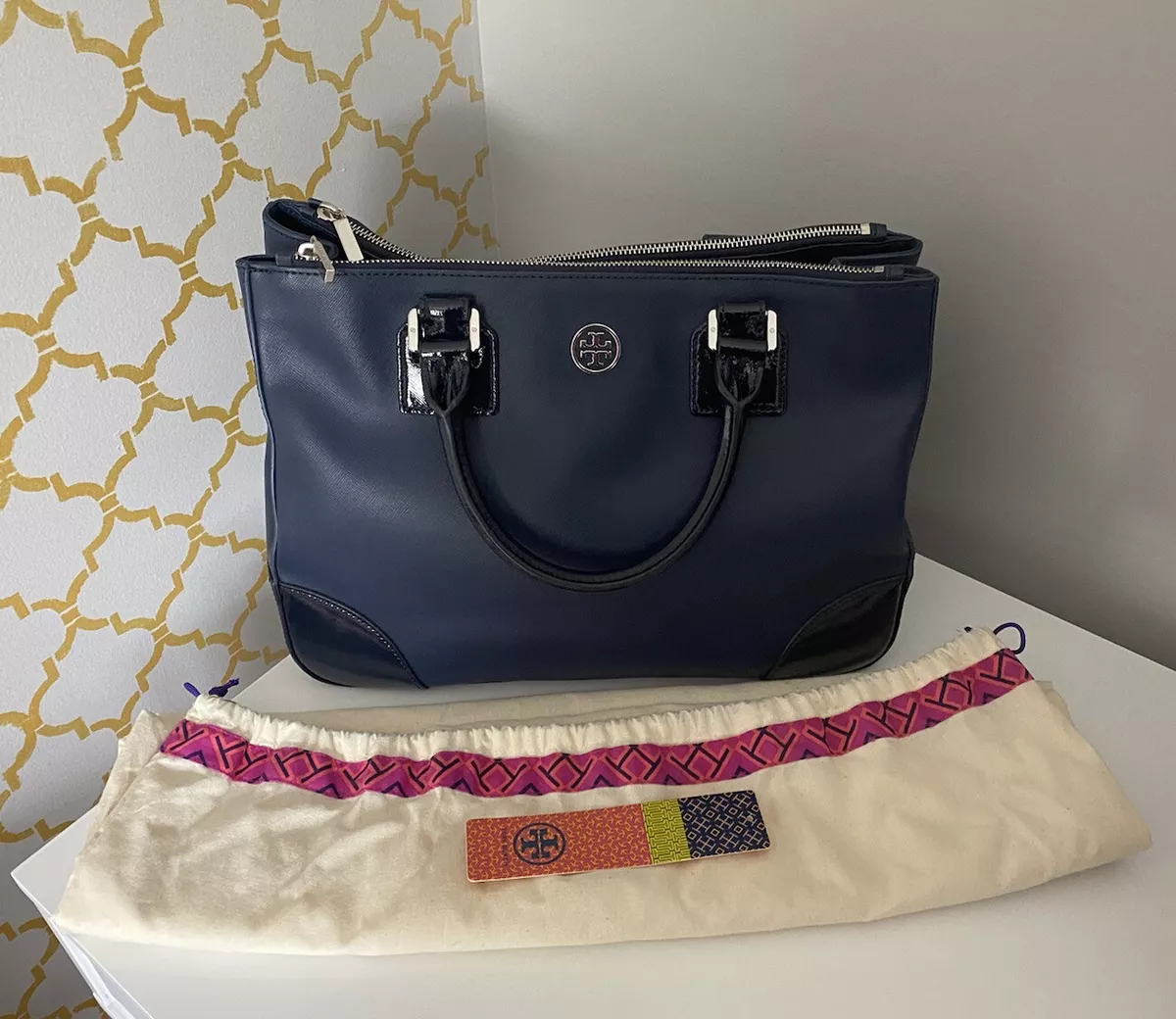 Tory Burch Double Zip Robinson tote Brand New