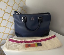 Tory Burch Robinson Double Zip Tote Saffiano Patent Leather Large Limited Editio