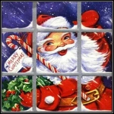 30 Custom Classic Santa Art Personalized Address Labels