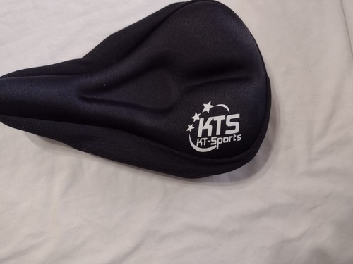 KTS KT-Sports Bike Seat Cushion Cover Gel Padded About 11" x 7" x 1.5" Black - Picture 3 of 3
