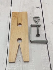 Hardwood Bench Pin - V Slot type - C Clamp