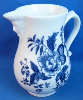 Royal Worcester Blue Sprays Bone China Small Pitcher Creamer 4'' Tall