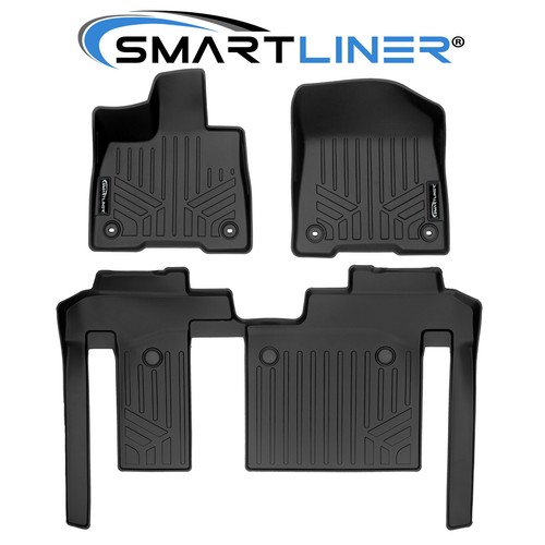 SMARTLINER 2 Row Floor Mats Set for 20212023 Toyota Sienna with 2nd