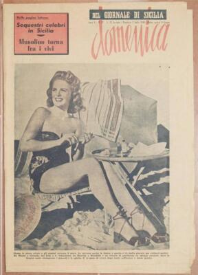 Dimanche Du Journal De Sicile 7 Juillet 1946 Boucherie Crises Épileptiques Avant