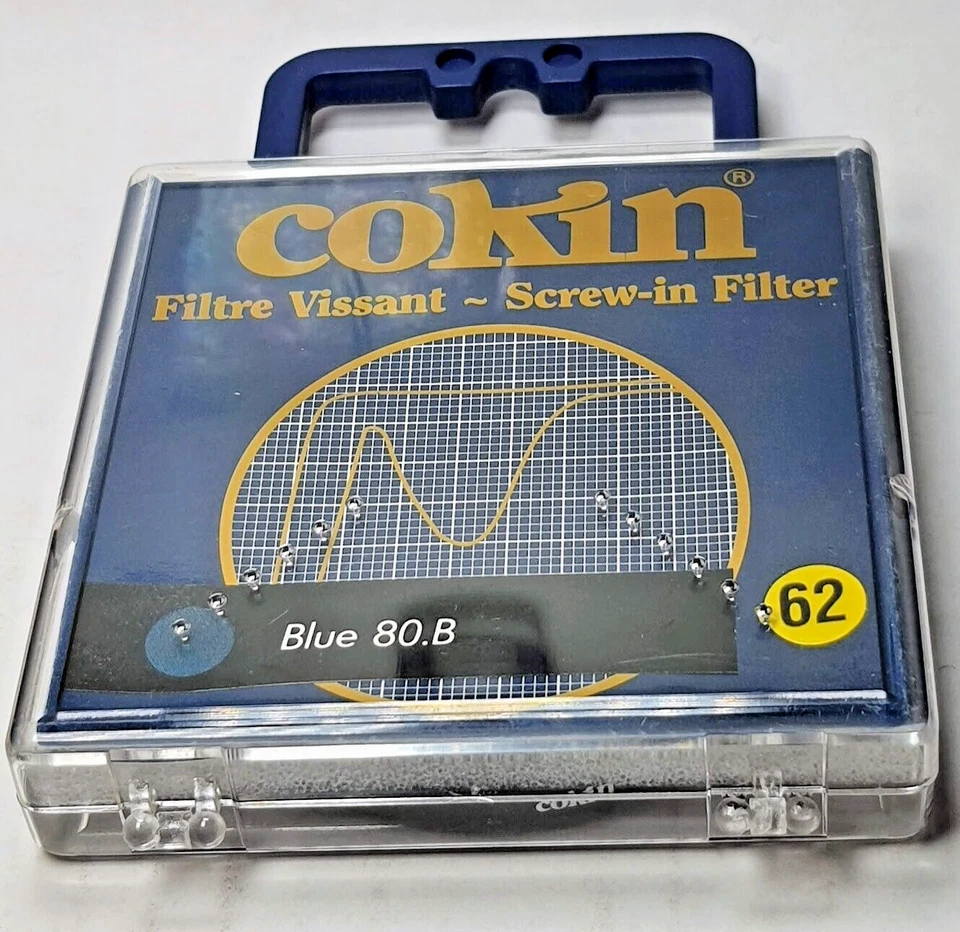 62mm Cokin 80B Blue Glass Lens filter 80 B France Coated 62 mm Conversion 80-B - Image 2 of 4