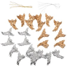 24pcs Christmas Party Xmas Tree Delicate Plastic Hanging Angel Ornaments