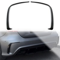 Stand Out On The Road Rear Bumper Canards For Mercedes For Benz W176 A