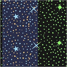StellarGlow: Luminous Universe Fabric for DIY Art, Patchwor