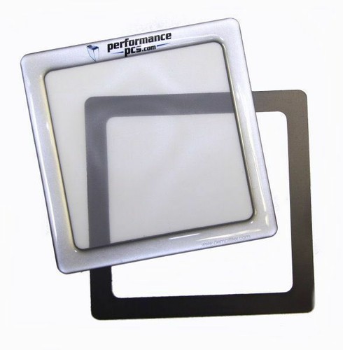 DEMCiflex 140mm Magnetic Fan Dust Filter - PPCS Metallic Silver with White Mesh - Afbeelding 2 van 2