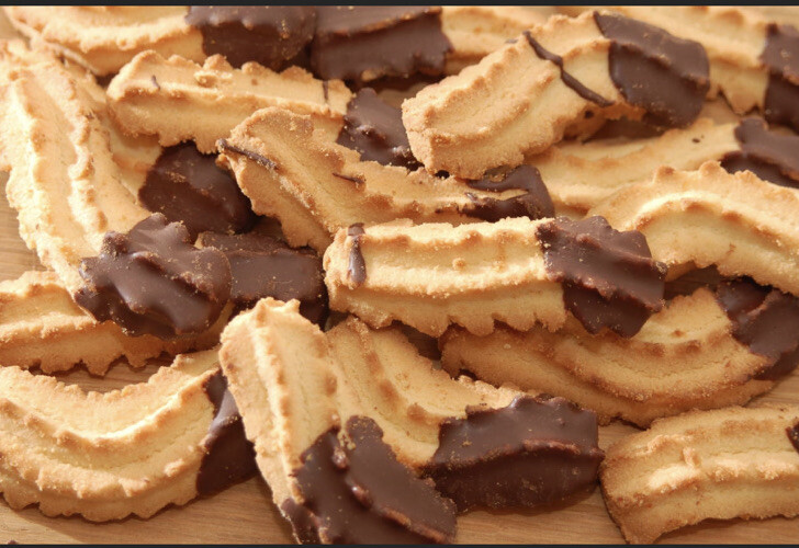 Spritzgebäck 1 KG, Schokoglasur Kekse Schokokekse