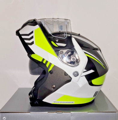 HJC C91 Kaon Motorcycle Helmet Modular Sunscreen HI-Viz XL Extra Large USA DOT