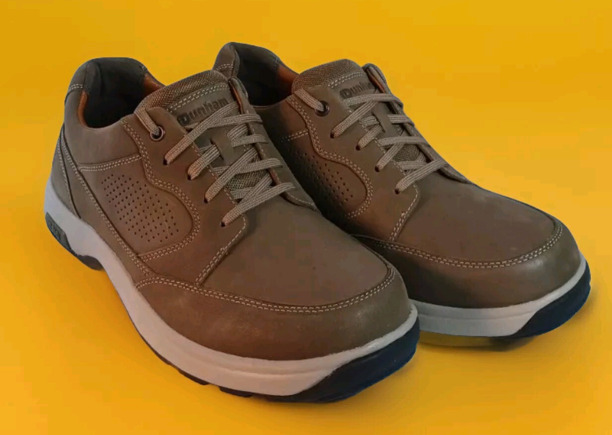 Dunhams 8000 Blucher Breen Nubuck Leather Olive Mens 11.5 EE Comfort ...