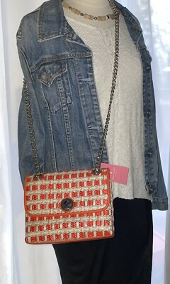 NWT Kate Spade 💯% Authentic NATALIA STRAW LEATHER SMALL FLAP