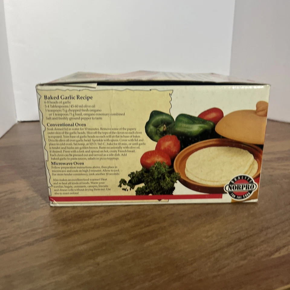 Calentador de tortillas para panadero de ajo Norpro utensilios para hornear de cocina nuevo en stock Foto 4 de 4
