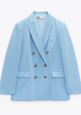 ZARA 青 スーツ36サイズ 美品□ZARA ザラ スーツ セットアップ ブルー 青 2B レギュラー