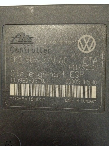 1K0614518 ABS Hydraulikblock Steuergerät VW 10039933384 / 1K0907379AC - Bild 3 von 3