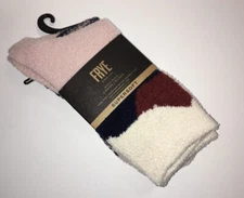 FRYE BOOTS SUPERSOFT BOOT SOCKS 2 PAIRS WOMENS Size 5-10 NWT Pink - Navy