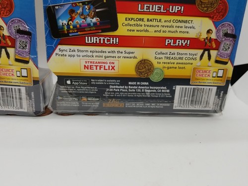 Bandai Zag Heroez CROGAR & CARAMBA Zac Storm Toy Figurine Treasure Coin Netflix - Picture 12 of 15