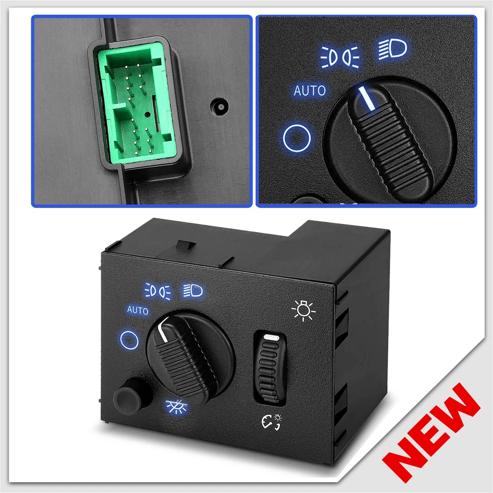 For Chevy Silverado Suburban Tahoe Sierra 03-06MP LED Headlight Switch Dark Blue - Image 2 of 4