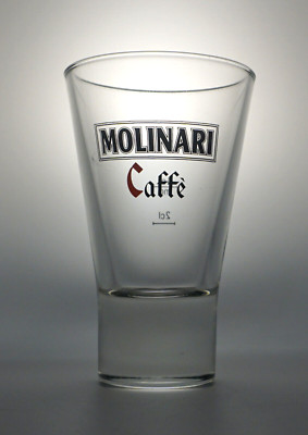 Molinari Sambuca Caffe Schnapsglas Shot Kurzer Stamper Klar Glas NEU