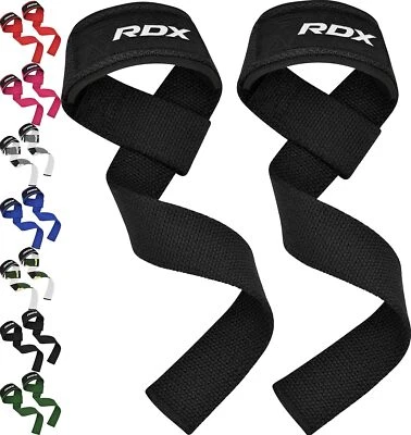 Weight Lifting Straps by RDX, Deadlift, Powerlifting Wrist Wraps for Gym Workout - Image 1 of 4
