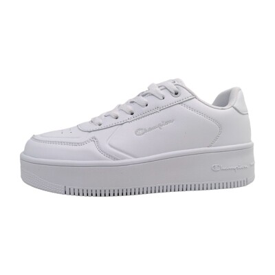 Champion REBOUND PLATFORM LOW Low Damenschuhe Schnürschuhe Sneaker Weiß