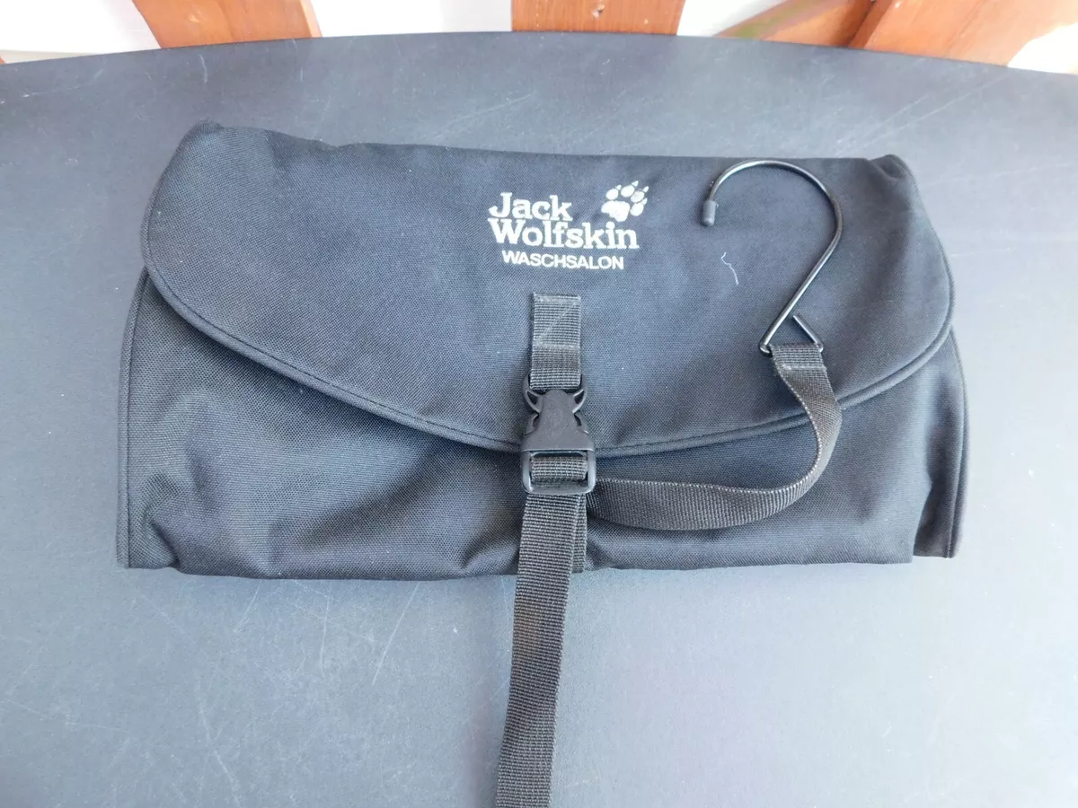 vieren Goot natuurlijk Jack Wolfskin Washsalon Black Hanging Big Camping Toiletry Bag | eBay