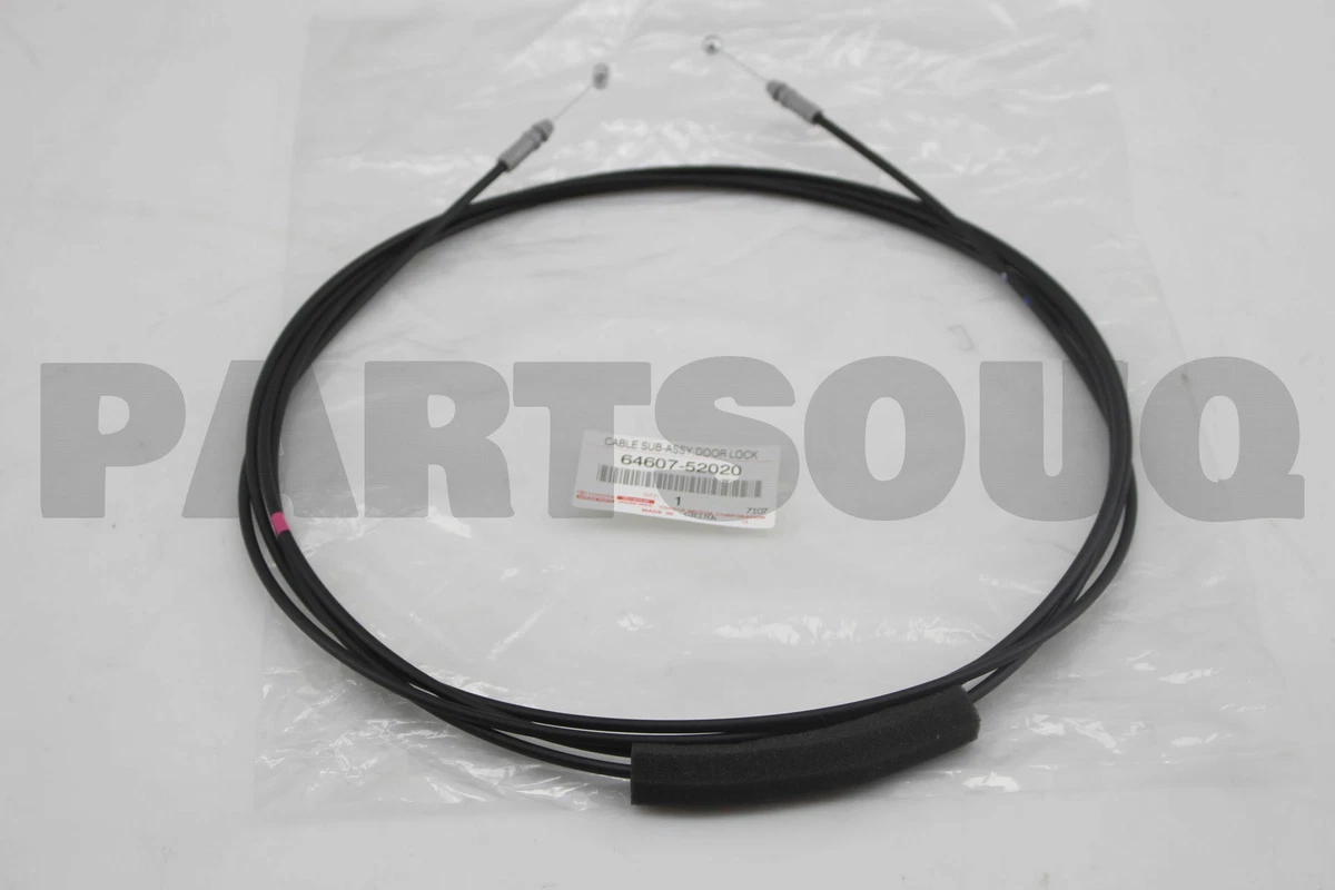 6460752020 Genuine Toyota CABLE SUB-ASSY, LUGGAGE DOOR LOCK 