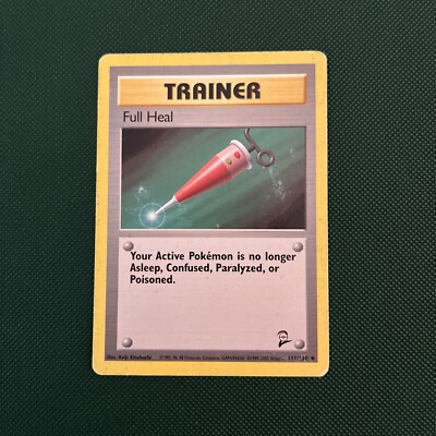 Full Heal # 111/130 Trainer Uncommon aus Base Set 2 - 2000 Englisch Vintage