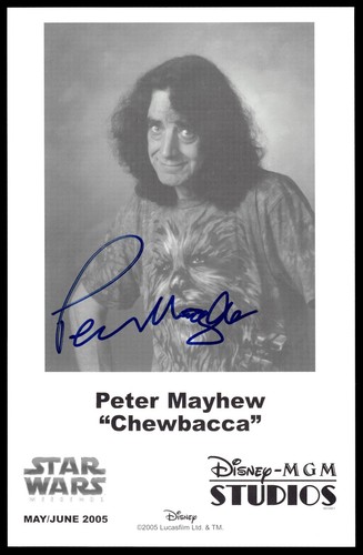 Peter Mayhew Chewbacca 5" x 8" Photograph Signed Autograph (no COA) *d7
