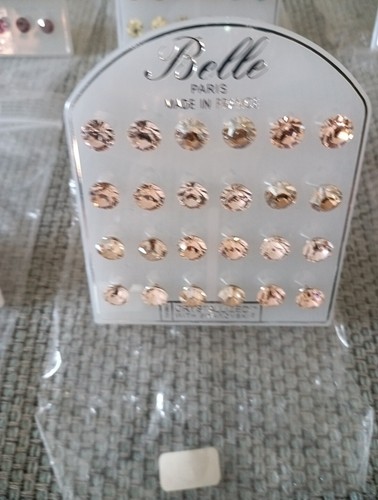 Restposten 72 Paar nagelneue Belle Paris Swarovski Kristall Ohrstecker am POS - Bild 5 von 24