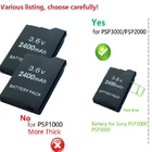 Rechargeable BATTERY FOR SONY PSP 3000 3001 3003 3004 PSP Lite & Slim PSP 2000
