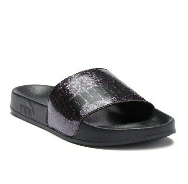 puma slides glitter