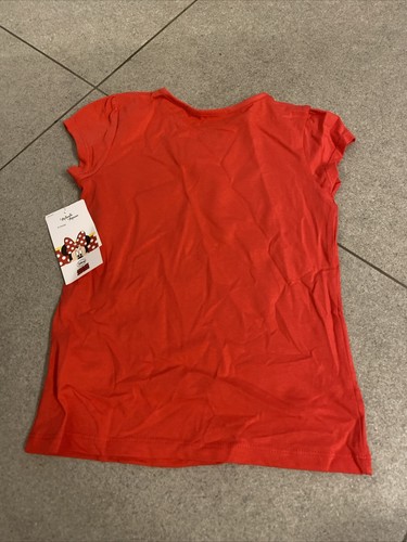 Disney Minnie Mouse T-Shirt Gr: 128 Rot Glitzer Kinder Mädchen - Bild 6 von 6