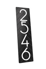 20” Custom Address Number Sign Black Vertical House Numbers for Outside Modern