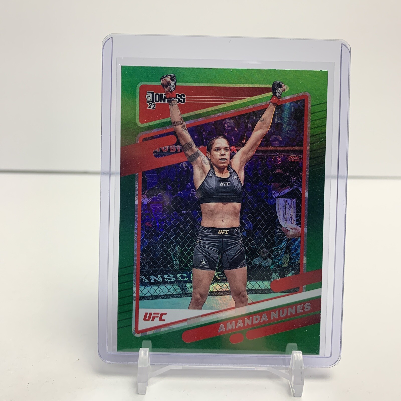 2022 Donruss UFC - Green Flood #63 Amanda Nunes