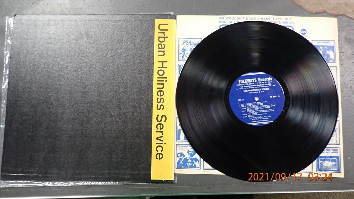 LP Elder Charles D. Beck Urban Holiness Service Folkways Records