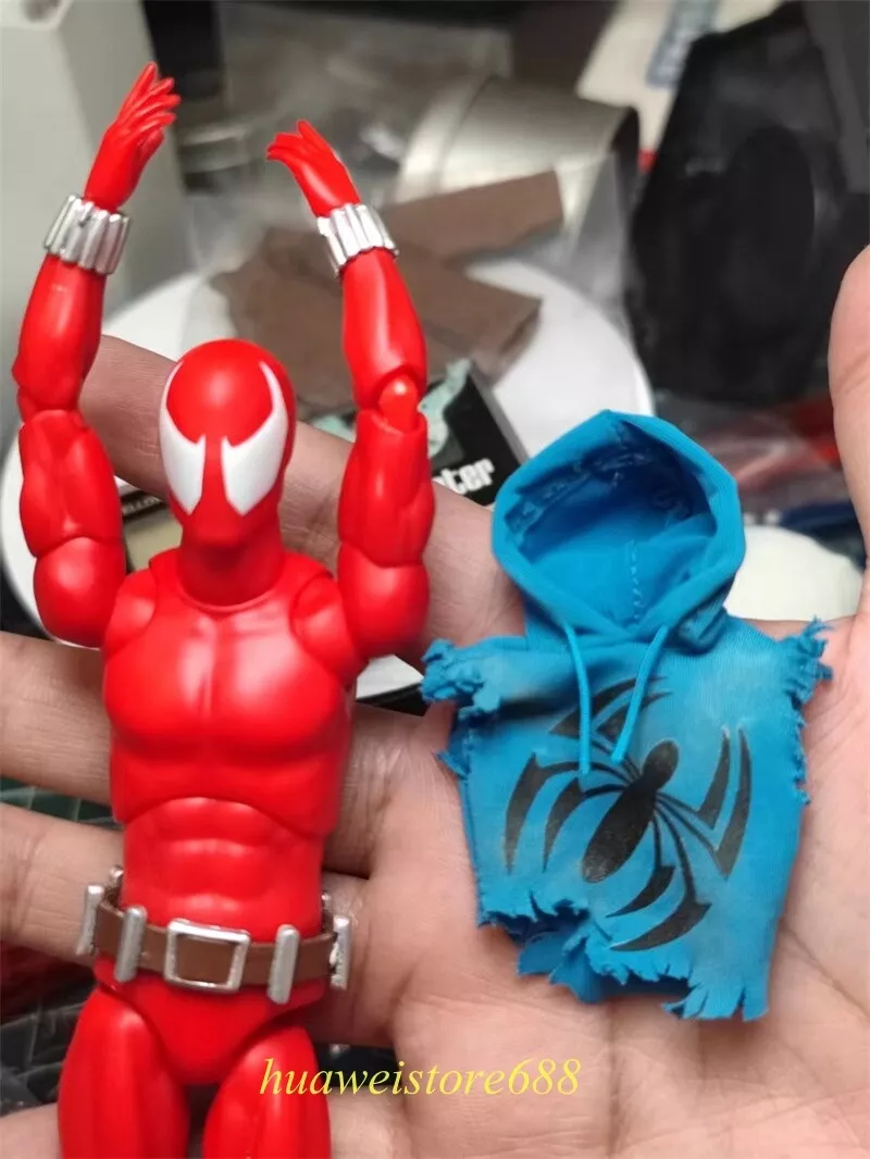 Toy custom bundle - Gladiator Red Hood, Mafex Scarlet Spider, Deadpool  Tron, Robin. 