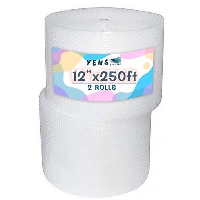 Large Bubbl1/2''x 12''e Packaging wrap 250ft Mailing/ Shipping/ Moving/ Protection