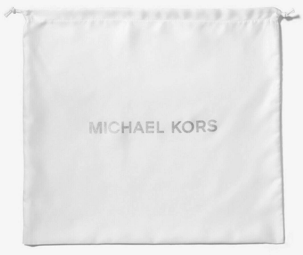 Michael Kors White Satin Drawstring Dust Bag at Luxe Purses