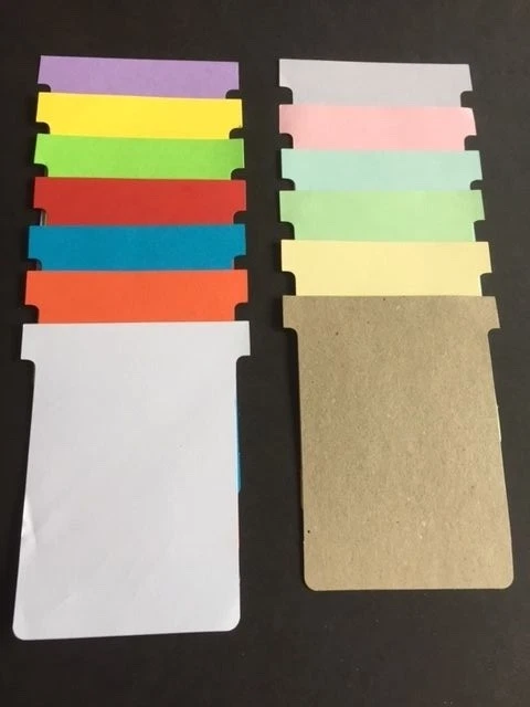 T-Cards T Card Job Cards Size 3 Qty100 Nobo,Sasco Free 1st class post £5.40/100