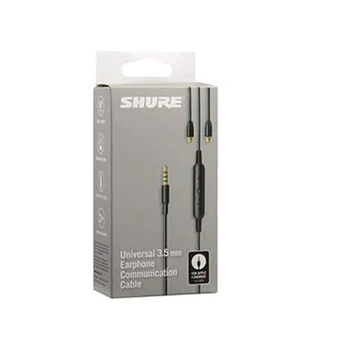 Shure (RMCE-UNI) Universal 3.5mm Replacement MMCX Cable w/ Remote + Mic NEW - Image 2 of 2