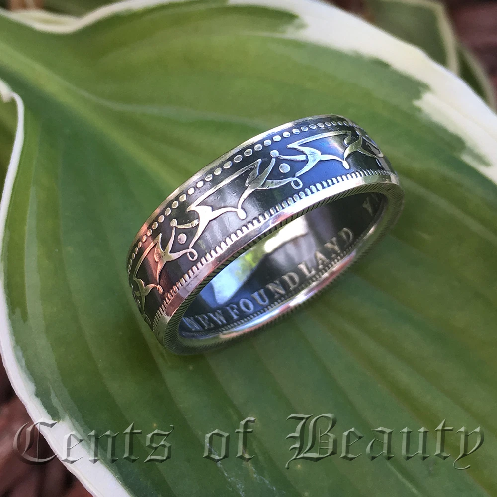 Vintage coin ring deals