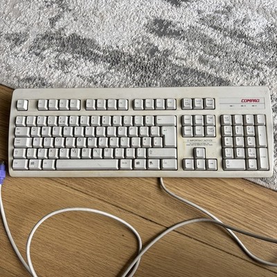 Vintage Compaq Kb-9860 UK Tastatur PS/2 PS2 Beige 166516-036