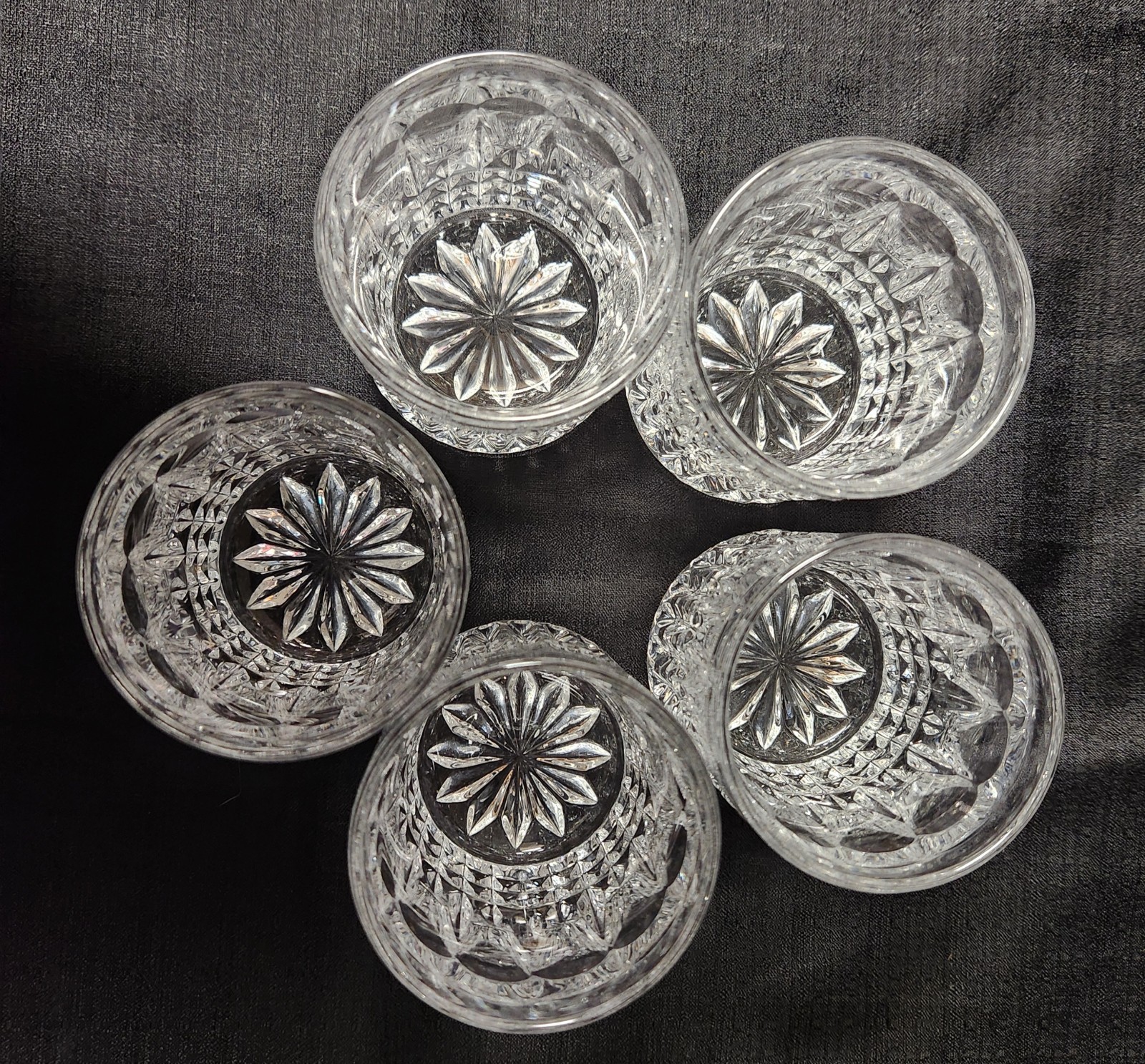 Gorham Crystal by Nachtmann "Fairfax" Pattern Double Old Fashion Glasses